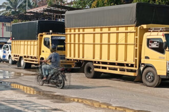 Dua truk bermuatan minyak ilegal diamankan Polres Pelalawan.