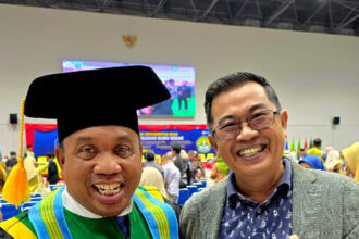 Ketua Gabsi Provinsi Riau, Raja Isyam Azwar bersama Profesor Dr. Rahman Karnila SPi MSi (foto: istimewa)