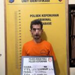 H (41) tersangka pencurian brondolan.