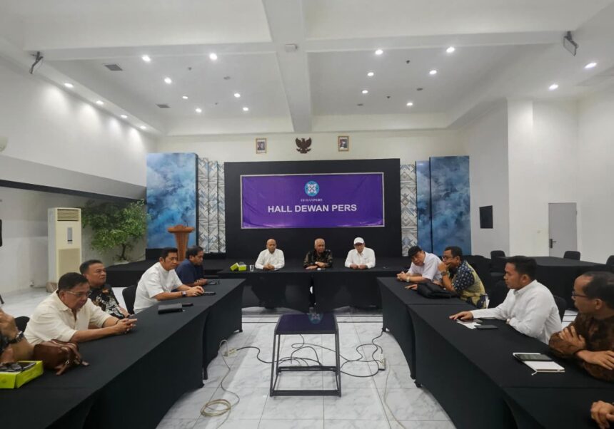 Rapat pengumuman susunan pengurus PWI Pusat periode 2025–2030. 